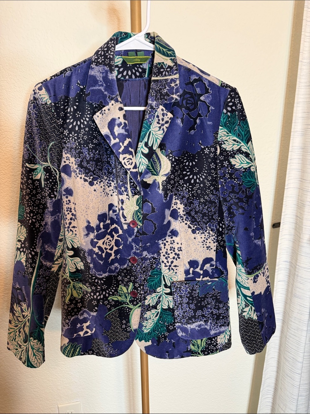 Oilily Velvet Floral  Blazer size 38